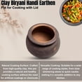 thumbnail image 5 of Aarawali Black Handi Exclusive Range Unglazed Clay Biryani Handi | Earthen Pot For Cooking With Natural Firing Shade & Mirror Shine 2.5 Liters, 5 of 5