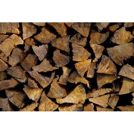Laminated Poster Lumber Wooden Fireplace Forest Campfire Firewood Poster Print 11 x