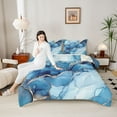 thumbnail image 4 of Manfei Gradient Marble Bedding Comforter Set 2pcs for Adults Female Men,Abstract Marbling Watercolor Twin Comforter Sets Microfiber,Stone Pattern Breathable Bedding Set,Luxury Bedroom Decor, 4 of 8