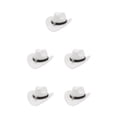 thumbnail image 1 of Decodeary Western Outback Cowboy Hat Channel Inner Cowboy Classic Hat Large Brim Provides white 5Set, 1 of 6