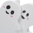 thumbnail image 5 of KAKOWELY piezas de decoraciones de Halloween, letreros de madera en miniatura de fantasmas blancos, letreros de fantasmas para fiestas, centros de mesa, 5 of 5