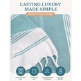 thumbnail image 2 of Casa Platino Hammam Beach Towels 6 Pack, Lightweight Quick Dry Cotton Oversized Beach Towels for Adults, Sand Free Travel Towels for Summer – Tropica, 2 of 9