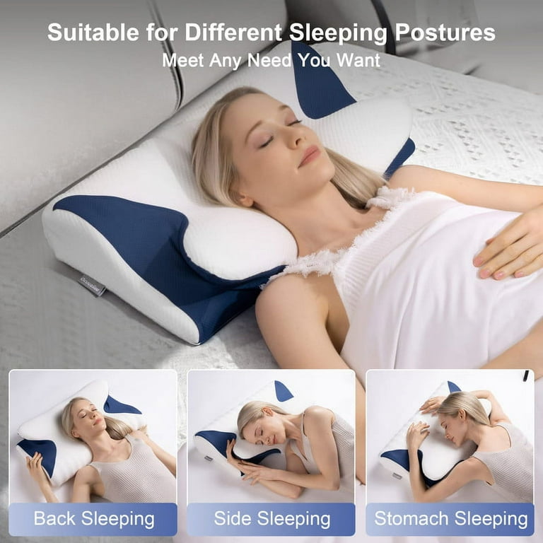 Ocuuziisu Neck Support Pillow, Neck Pillows for Pain Relief Sleeping,  Cervical Pillow for Neck and Shoulder Pain Relief, Orthopedic Pillow for  Side