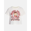 thumbnail image 5 of Travis Kelce Women's Boxy Cropped Graphic Tee with Short Sleeves, Sizes XXS-XXL, 5 of 5
