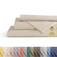 thumbnail image 1 of Juego de sábanas Linen Home, 100% algodón, percal, tamaño queen, color marfil, 1 of 9