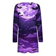 thumbnail image 5 of WXLWZYWL Halloween Cardigan for Women Funny Halloween Print Open Front Cardigans Long Sleeve Sweater Coats Tops, 5 of 5