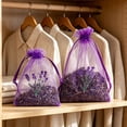 thumbnail image 5 of Hearthoom Lilac Small Organza Bags for Wedding Favors with Drawstring, Mini Mesh Gift Bags Jewelry Pouch for Candy Bridal Shower Party Favor Christmas As Show, 5 of 5