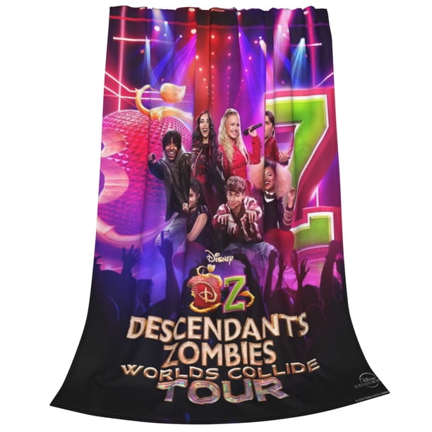 Descendants Zombies World Tour Throw Blanket Cozy Plush