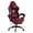 Red-with LED Lights, variant on SOONTRANS Gaming Chair with Lights, RGB LED Ergonomic Computer Chair for Adults, High Back Gamer Chair with Footrest and Massage, Fabric Reclining Video Game Chair Swivel for Office Home Chair,Black