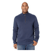 Tommy Bahama Big and Tall Big and Tall New Flipsider 1/2 Zip OCEAN DEEP Heather XL