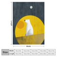 thumbnail image 4 of Pratyus Polar Bear Cozy Throw Blanket Lightweight Soft Blanket for Bedroom Living Rooms Sofa Couch All Seasons Gifts 40x50in, 4 of 6