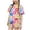 Purple, variant on Iyufng Girls Outfit Sets 2 Pieces, Summer Printed Casual T-Shirt and Shorts Sets