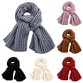 thumbnail image 2 of Lispipm Women's Winter Knitted Scarf Windproof Warm Thickened Soft Long Shawl for Students and Ladies Daily Shopping Travel Pink, 2 of 3