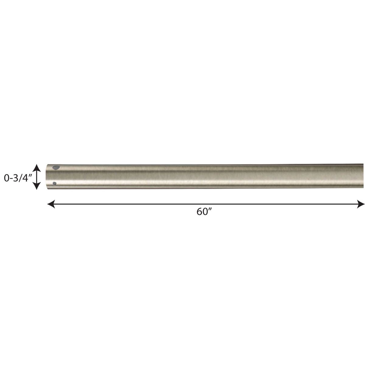 P2608-81-Progress Lighting-AirPro Fan Downrod - Downrod for Progress Brand Fans-60 Inch Down Rod Length-Antique Nickel Finish