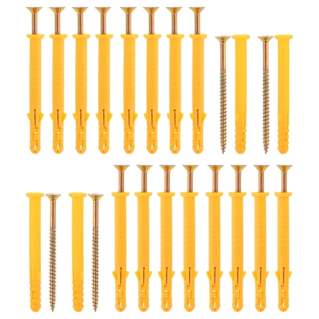 WASHWEPE 50 De Tornillos Y Tacos De Expansión Para Pared Con Colores Surtidos Para Bricolaje Y Construcción