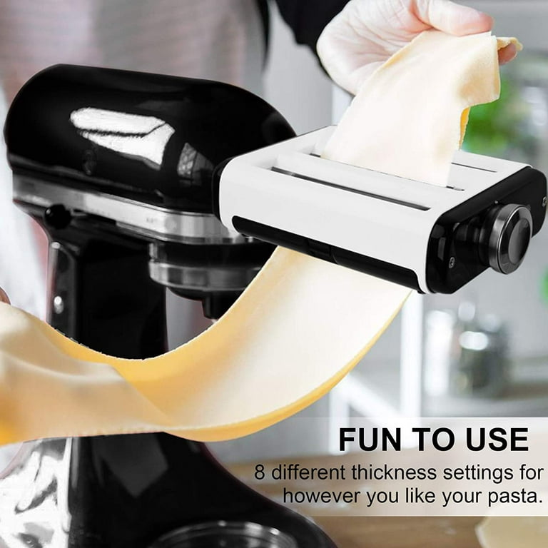 TZCYOTO Pasta Maker 3-in-1 Attachment for KitchenAid Stand Mixers, Including Fettuccine and Spaghetti Cutter, Pasta Sheet Roller, Pasta Maker