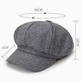thumbnail image 6 of AYYUFE 3PCS Women Woolen Hat Fashion Easy Autumn Winter Warm Fashion Woolen Casual Beret Newsboy Cap French Beret Wool Solid Color Hat, 6 of 6
