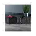 thumbnail image 1 of Melanie Foldable Woven Fiber Basket Set; Storage Basket; Chocolate; 2 pack, 1 of 4