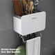 thumbnail image 4 of Estante Organizador De Cocina, Escurridor De Cubiertos Montado En La Pared, Estante Para Palillos, Cuchillo Con Estante Para Teléfono Móvil, Barra De Toalla Para Cuchara, Tenedor, Palillos Yuarrent HA022760-00, 4 of 7