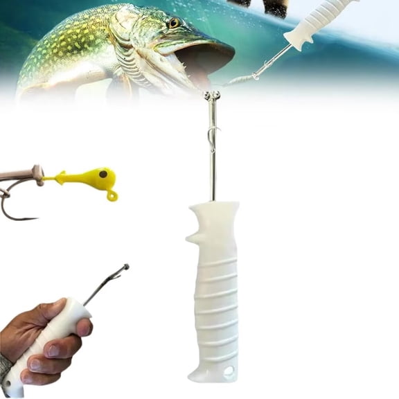 SENIURIS Quick Release Fishhook Extractor, Fast Fishing Dehooked Tool Removal Device, for Saltwater & Freshwater Fishing. (1 Pcs)