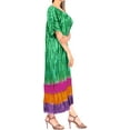 thumbnail image 3 of HAPPY BAY Women's Loose Fashion House Wear Swing Dresses 2X-3X Green, Tie Dye, 3 of 5