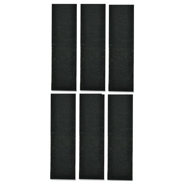 6 Furnace Floor Register Vent Charcoal Carbon Filters 4" x 12