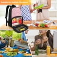 thumbnail image 5 of FOR U DESIGNS Adorable Lunch Backpack for Women Girls Elementary Middle School Bookbag with Lunch Bag Outdoor Daily Daypack Corgi Dog Paw School Bag, Pink, 5 of 7