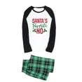 thumbnail image 2 of Meihuid Family Matching Pajamas Set Christmas PJ's Sleepwear Printed Top and Striped Bottom, 2 of 3