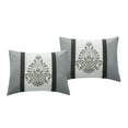thumbnail image 3 of Unique Home Nydia 7 Piece Comforter Set Floral Embroidery Bed In a Bag Clearance Bedding Comforter Duvet, Fade Resistance, Super Soft (Queen, Gray), 3 of 5
