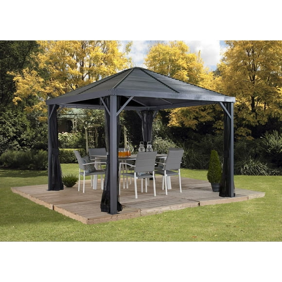 Sojag Sanibel 8'x8' Dark Grey Sun Shelter