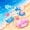 Ocean 01, variant on spefrowx Cute Cartoon Turtle Twin Sheets for Kids, Cyan Heart Seashell Pearl Bedding, 3-Piece, 1 Flat Sheet, 1 Fitted Sheet and 1 Pillowcase