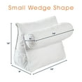 thumbnail image 5 of Cheer Collection Wedge Shaped Back Support Pillow and Bed Rest Cushion for Reading, Gaming, Watching - with Adjustable Neck Pillow, 5 of 5