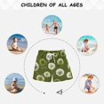 thumbnail image 6 of Kids' Beach Pants Comfortable Swim Trunks Green Dandelions Pattern Shorts for Pool Vacation and Lounge Wear 4T, 6 of 8