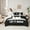 Black White, variant on Feelyou Blue Snowman Bedding Comforter Set 7pcs for Teens, Winter Snowflake King Bedding Sets, Merry Christmas Reversible Bed Sheets, Breathable Home Decor