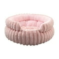 thumbnail image 2 of Cama De Felpa Para Mascotas Cama redonda de felpa para gatos y perros pequeños, suave y esponjosa, 40x40x15cm, lugar cálido y cómodo para dormir, rosa, 1 unidad Rkxzt, 2 of 9