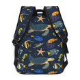 thumbnail image 4 of Balery Undersea Animals Mochila Escolar Impresa, Mochila Ligera para Viajes Casual, Mochila Duradera y Cómoda Multifuncional, Mochila para Laptop-One Size, 4 of 5