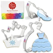 Ann Clark Princess Cookie Cutter Set, 3-Piece, Made in USA
