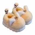 thumbnail image 2 of KANG Cute And Cozy Girls Slippers Warm Indoor Shoes With Thick Sole Cartoon Design Fuzzy Perfect For Kids, 2 of 6