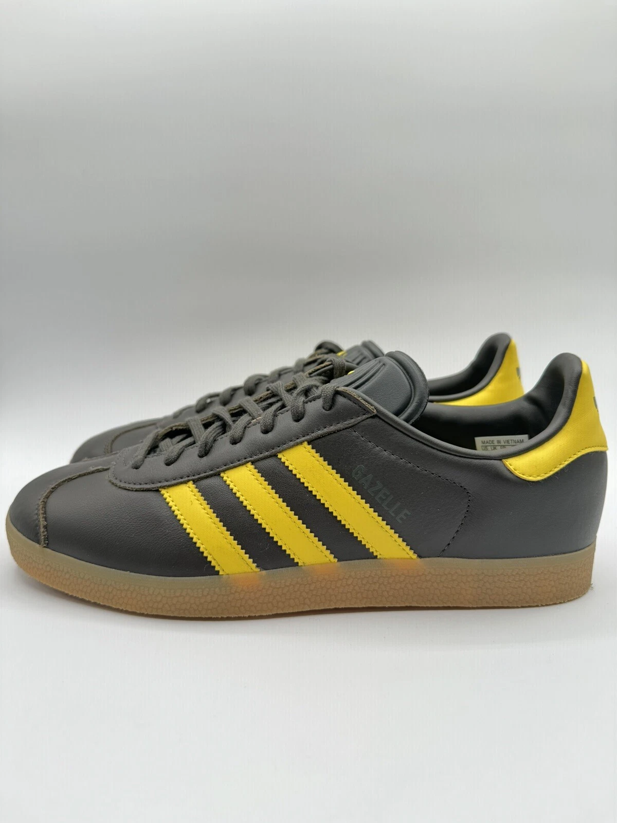 adidas gazelle silver green womens ADIDAS Gazelle Sneakers Men's SZ 12 Yellow / Olive Impact Shoes HQ9873   PayWut