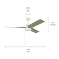 thumbnail image 3 of Kichler Lighting - Spyn Lite - 3 Blade Ceiling Fan with Light Kit-14.25 Inch, 3 of 7