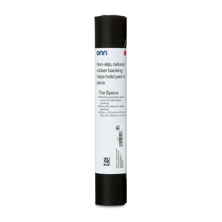 onn Desktop Mat, Rectangle, Polyester Surface with Nonslip Natural