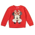thumbnail image 3 of Disney Minnie Mouse Little Girls Fleece Pullover Sweatshirt and Pants Set, 3 of 5