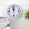 thumbnail image 3 of Bewildely Reloj de pared silencioso de 2 uds., perilla de ajuste resistente al desgaste, reloj de alta definición duradero para el Decoración del hogar Negro, 3 of 6
