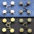 thumbnail image 7 of Ludlz Adjustable Nail-Free Waist Buckle for Jeans, No Sew Adjustable Snap Jeans Button for Women Pants Fit Instant Button Buttons Nail-Free Reusable Metal Metal Collar Button for Pants, 7 of 7