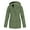 Army Green, variant on Fartey Fleece Lined Rain Jacket for Women Plus Size Packable Lightweight Long Sleeve Raincoats Waterproof with Hood Winter Coat Jackets