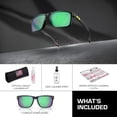 thumbnail image 3 of Oakley OO9102 Holbrook Court Square Shaped Non-Polarized Sunglasses for Men - Includes Official Eyewear Kit - Matte Black Frame with Prizm Road Jade Lens, 3 of 6
