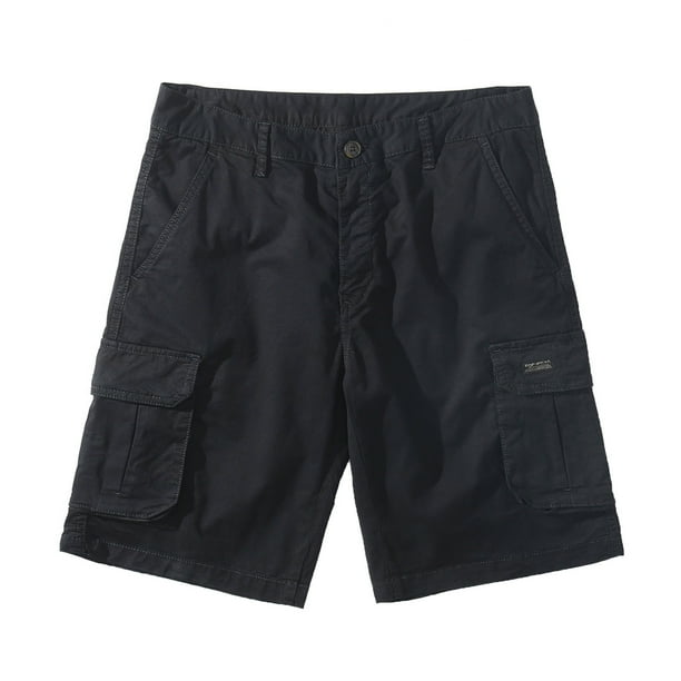 zanvin Clothing Accessories Slim Cargo Pants for Men Flat Front Shorts Casual Loose Shorts Overalls Work Pants Straight Leg with Pockets Black XL Walmart