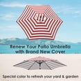 thumbnail image 3 of Yescom 9 Pieds Remplacement de la Toile de Parasol de Patio Couverture d'Ombrage de Table de Marché Jardin, 3 of 9