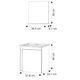 thumbnail image 4 of Mueble para baño MADIK ONIX Negro/Blanco 102707, 4 of 4