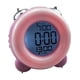 thumbnail image 1 of Simple Digital Clock Loud Alarm Clock Battery Operated Easy To Set Electronic Twin Bell Snooze Portable Lcd Clock For Kids-Pink, 1 of 4